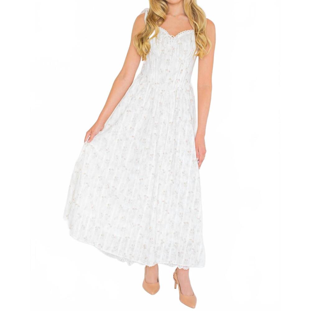 NEW KESTAN bailey maxi dress in white